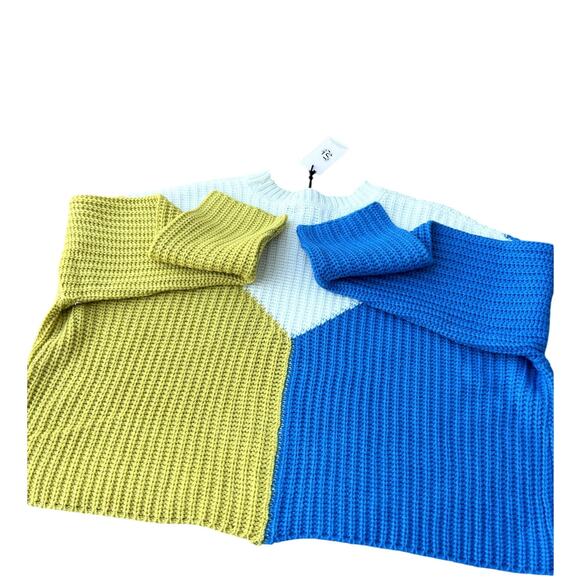 Sincerely Jules color block sweater, crewneck, women's S, NWT - Picture 9 of 9